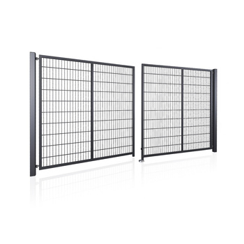 Brama panelowa dwuskrzydłowa 2D SOLID (6/5/6) 4000mm x 1500mm RAL7016