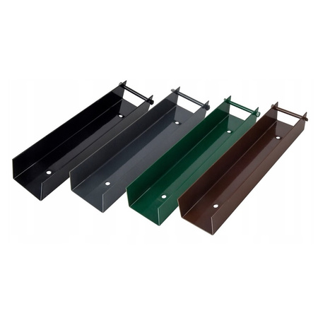 Ceownik stalowy 250mm x 50mm RAL 7016 + wkręt farmerski M8 (2szt.)