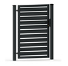 OUTLET - Furtka palisadowa 920mm x 1600mm - profil poziomy 80mm x 20mm RAL7016 Lewa