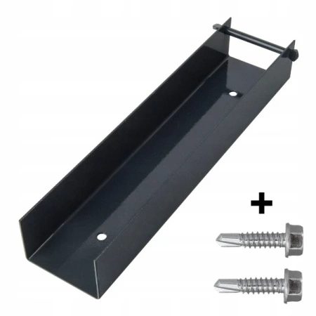 Ceownik stalowy 200mm x 60mm RAL 7016 + wkręt farmerski M8 (2szt.)