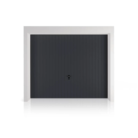 Brama garażowa uchylna Wiśniowski Progresso wym. 2480mm x 2230mm RAL 7016. Sterowanie ręczne