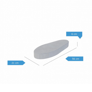 Płyta chodnikowa Rocko-S 56cm x 21cm - grubość - 6cm szara
