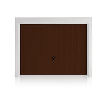 Brama garażowa uchylna Wiśniowski Progress o wym. 2480mm x 2230mm RAL 8017 Sterowanie ręczne