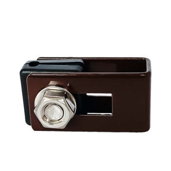 Obejma uniwersalna (fi-4mm) + akcesoria nierdzewne, nakrętka zwykła RAL8017