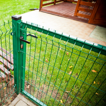 OUTLET - Furtka panelowa 1800mm x 1000mm 3D fi-4 RAL6005 - Lewa