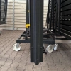 OUTLET - Brama przesuwna aluminiowa - pełna 5000mm x 1500mm, grubość 48 mm, (blacha dwustronna - 4mm) LEWA - RAL7021 (mat struktura) - przeciwwaga niezabudowana + słupy