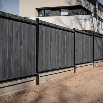 Przesłona ogrodzenia panelowego 3D (46 drutów pionowych) Euro Płot na wys.1730mm - grafit