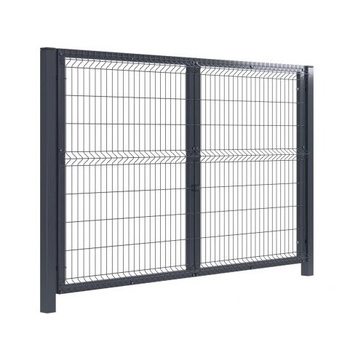 Brama panelowa dwuskrzydłowa 3D SOLID (fi-4mm) 4000mm x 1530mm / RAL 7016