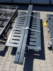 OUTLET - Furtka palisadowa 1600mm x 1000mm - profil poziomy 80mm x 20mm RAL7016 Lewa