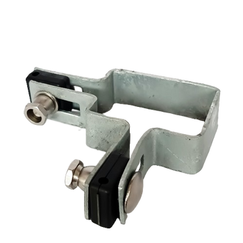 Obejma narożna 60x40mm (fi-6mm) + akcesoria nierdzewne z nakrętką zrywalną ocynk