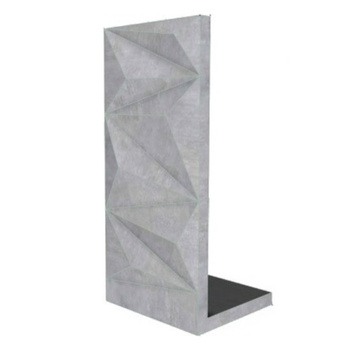Mur ogrodzeniowy L Diamond 240cm x 100cm x 90cm + akcesoria montażowe