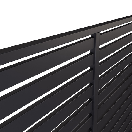 Brama palisadowa dwuskrzydłowa SOLID o wymiarze 4000mm x 1600mm, RAL7016 MAT