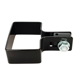 Obejma startowa 60x40mm (fi-4mm) + akcesoria nierdzewne - nakrętka zwykła RAL9005