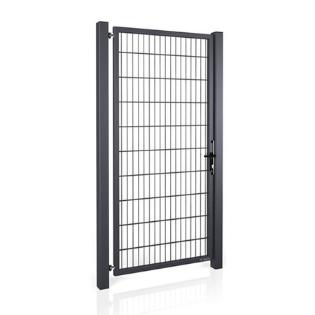 OUTLET - Furtka panelowa Wiśniowski Gardia Light Vega 2D (6/5/6) 1000mm x 1600mm / RAL 9005