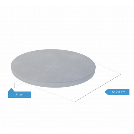 Płyta chodnikowa Moonix-M o średnicy 120cm - grubość - 6cm szara