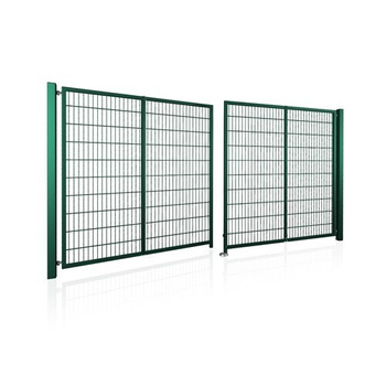 Brama panelowa dwuskrzydłowa 2D SOLID (6/5/6) 4000mm x 1300mm RAL6005