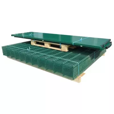 Ogrodzenie panelowe 3D (fi-5mm) o wys. 1530mm - 50MB (zestaw - panele, słupki, obejmy) RAL6005