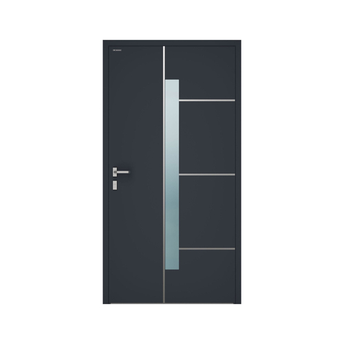 Wiśniowski drzwi zewnętrzne Creo - wzór 415 - kolor modern black. SPRAWDŹ OFERTĘ!